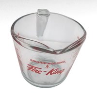 Vintage Anchor Hocking Glass Measuring Cup, 32oz 4 Cup 1 Litre, Red Markings, Kitchen Essential