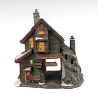 Vintage O'Well Holiday Time Brewing Tavern Lighted Christmas Village House, Ceramic Winter Pub Collectible, Seasonal Festive Decor