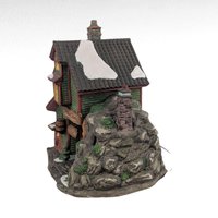 Vintage O'Well Holiday Time Brewing Tavern Lighted Christmas Village House, Ceramic Winter Pub Collectible, Seasonal Festive Decor