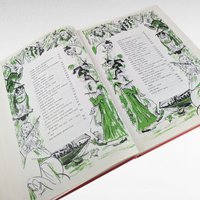 1974 Nursery Rhymes Songs Book Illustrated Children's Literature Gift for Kids