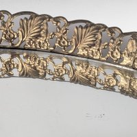 Vintage Oval Filigree Vanity Mirror Tray, Decorative Dresser Tray, Perfume Display, Gift for Her