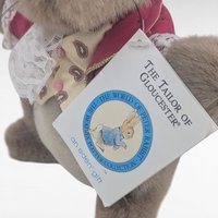 Vintage Beatrix Potter Tailor of Gloucester Plush, 9.5 Inch Eden Frederick Warne Collectible Stuffed Animal Mouse with Tag