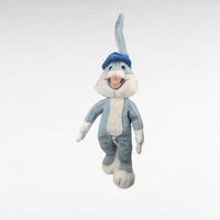 Vintage 1991 Bugs Bunny Plush with Blue Hat, 15.5 Inch Looney Tunes Stuffed Animal Toy, 90s Cartoon Collectible