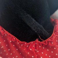 Vintage Minnie Mouse Plush with Red Polka Dot Dress, 7 Inch Classic Disney Stuffed Animal Toy, Collectible Cartoon Character
