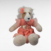 Vintage 1985 North American Bear Co VOP, Collie Parton, Plush Dog Doll, Very Outrageous Pets, 80s Celebrity Parody Collectible