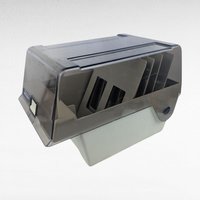 Vintage Amaray MediaMate 5.25 Inch Floppy Disk Storage Box, Smoked Lid, 5 Dividers, Computer Data Organizer, Tech Collector Gift