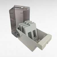 Vintage Amaray MediaMate 5.25 Inch Floppy Disk Storage Box, Smoked Lid, 5 Dividers, Computer Data Organizer, Tech Collector Gift