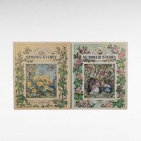 1980 Brambly Hedge Spring & Summer Books by Jill Barklem, Vintage Children's Hardcovers, Illustrated Storybooks
