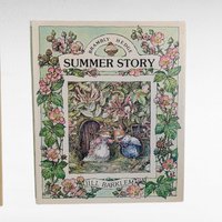 1980 Brambly Hedge Spring & Summer Books by Jill Barklem, Vintage Children's Hardcovers, Illustrated Storybooks