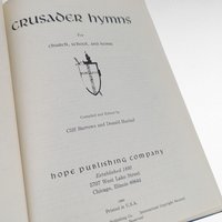 1966 Crusader Hymns Hardcover Book, Vintage Religious Hymnal, Christian Music Collection, Gift for Church Musician, Hymn Book