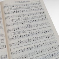 1966 Crusader Hymns Hardcover Book, Vintage Religious Hymnal, Christian Music Collection, Gift for Church Musician, Hymn Book