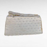 Vintage Cream Beaded Handbag - Handmade Hong Kong - Small Purse - Evening Bag - Clutch - Gift for Her