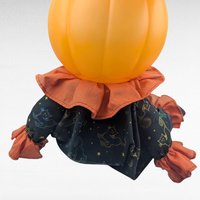 Vintage Halloween Pumpkin Man Door Greeter Candy Bowl, Holder, Soft Body, 24 Inch Tall Seated Porch Decoration