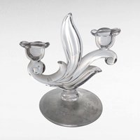 Vintage Duncan Miller First Love Double Candlesticks, Floral Decor, Elegant Table Lighting, Gift