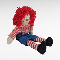 Vintage Raggedy Andy Doll, Classic Plush Toy, Collectible, Children's Gift