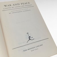 Vintage Modern Library War and Peace, Leo Tolstoy Hardcover, Classic Literature Gift, Antique World Literature