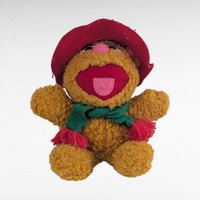 1987 McDonald's Fozzie Bear Plush, Jim Henson Muppets Toy, Vintage Kids Collectible, Nostalgic Fast Food Toy