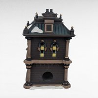 Dept 56 Blenham Street Bank, 1995 Dickens Village Christmas, Light Up House Building, D56, Collectible with Light Cord & Box
