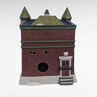Dept 56 Cobles Police Station, 1995 Dickens Village, Christmas Light Up House, Building D56, Collectible with Light Cord & Box