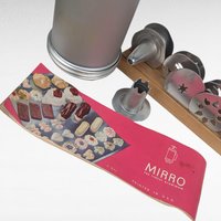Vintage Mirro Cookie Press Set Aluminum Spritz Cookie Maker Pastry Press with Discs & Tips, Holiday Baking Tool (Read Desc)