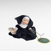 Vintage Liffey Artefacts Porcelain Nun Doll, Handcrafted, Religious Figurine, Small