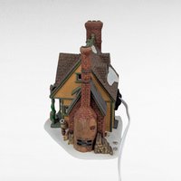 Vintage 1997 Dept 56 New England Village East Willet Pottery Lighted House With Box & Cord, D56 Christmas Collectible Americana