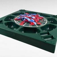 1976 Turntable Tripoley, Elite Edition, Cadaco, Rotating Board Game, Vintage Card Game, Gift for Game Night