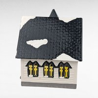 Vintage 1988 Dept 56 Snow Village Church of the Open Door Lighted Building With Box & Cord, D56 Christmas Collectible
