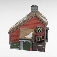 Dept 56 Shingle Creek House 1990 Heritage Village Lighted Christmas Building, Porcelain Collectible, 5946-3