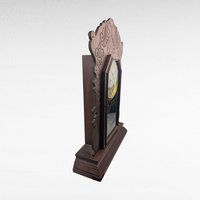 Antique Waterbury Tampa Gingerbread Clock, Non Working, For Parts or Repair, Victorian Wood Mantel Clock, Decorative Accent