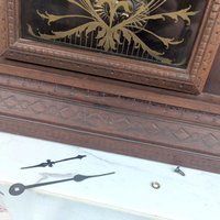 Antique Waterbury Tampa Gingerbread Clock, Non Working, For Parts or Repair, Victorian Wood Mantel Clock, Decorative Accent