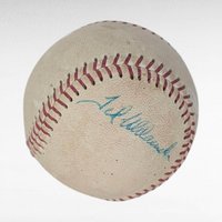 Ted Uhlaender Autographed Baseball,Vintage 70s, MN Twins, Wilson Little League Signed Ball, Display Collectible
