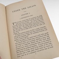 Antique 1878 Under the Lilacs Book by Louisa May Alcott, Vintage Children's Literature, Collectible Classic Novel