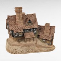 1981 David Winter Stratford House Figurine, Vintage English Village Sculpture, Collectible Home Decor Gift
