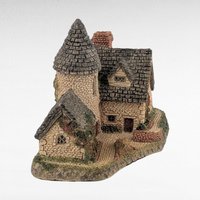 1985 David Winter Vicarage Figurine, Vintage English Village House Sculpture, Collectible Home Decor Gift