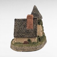 1985 David Winter Vicarage Figurine, Vintage English Village House Sculpture, Collectible Home Decor Gift
