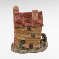 1980 David Winter Wine Merchant Figurine, Vintage English Village Shop Sculpture, Collectible Bar Decor Gift