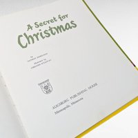 1964 "A Secret for Christmas" by Nathan Zimelman Hardcover - Vintage Children's Holiday Story Book - Mid-Century Kids Book