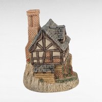 1983 David Winter "The Bakehouse" Village Figure - Miniature Tudor Style Cottage Collectible - English Country Decor, No Box