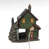 Vintage O'Well Holiday Time Brewing Tavern Lighted Christmas Village House, Ceramic Winter Pub Collectible, Seasonal Festive Decor
