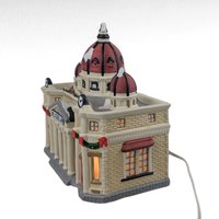 Vintage 1996 Dicken's Keepsake Museum Lighted Christmas Village House, Ceramic Holiday Building, Collectible Winter Display
