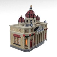 Vintage 1996 Dicken's Keepsake Museum Lighted Christmas Village House, Ceramic Holiday Building, Collectible Winter Display