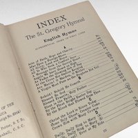 Antique 1920 St Gregory Hymnal Catholic Choir Book, Melody Edition, Vintage Church Music, Liturgical Songbook