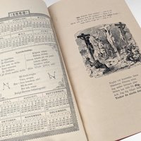 1883 Swedish Christlig Chrönska Kalender, E Aug Skogsbergh, Christian Almanac, Lutheran Religious Book