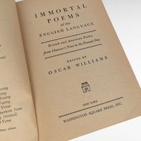 1958 Immortal Poems of the English Language, Vintage Softcover Book, Oscar Williams, Anthology, Poetry Collection, Classic Literature