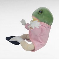 Vintage Beatrix Potter Mr Jeremy Fisher Frog Plush, 7 Inch Eden Frederick Warne Collectible Stuffed Animal Toy