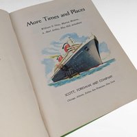 1955 More Times and Places, Vintage School Reader, William S Gray, New Basic Readers, Hardcover Book, Ex-Library