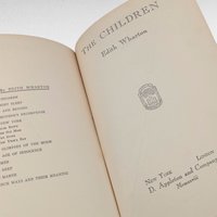 1928 The Children, Edith Wharton, First Printing, Hardcover Vintage Novel, Classic Literature