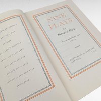 1931 Nine Plays, Bernard Shaw, Vintage Hardcover Book, Dodd Mead, Classic Theatre Collection