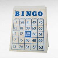Vintage Whitman Bingo Game Set, 40-Card Family Game Night Box, Classic Group Activity Supplies, Paper Ephemera for Crafts, Game Room Decor